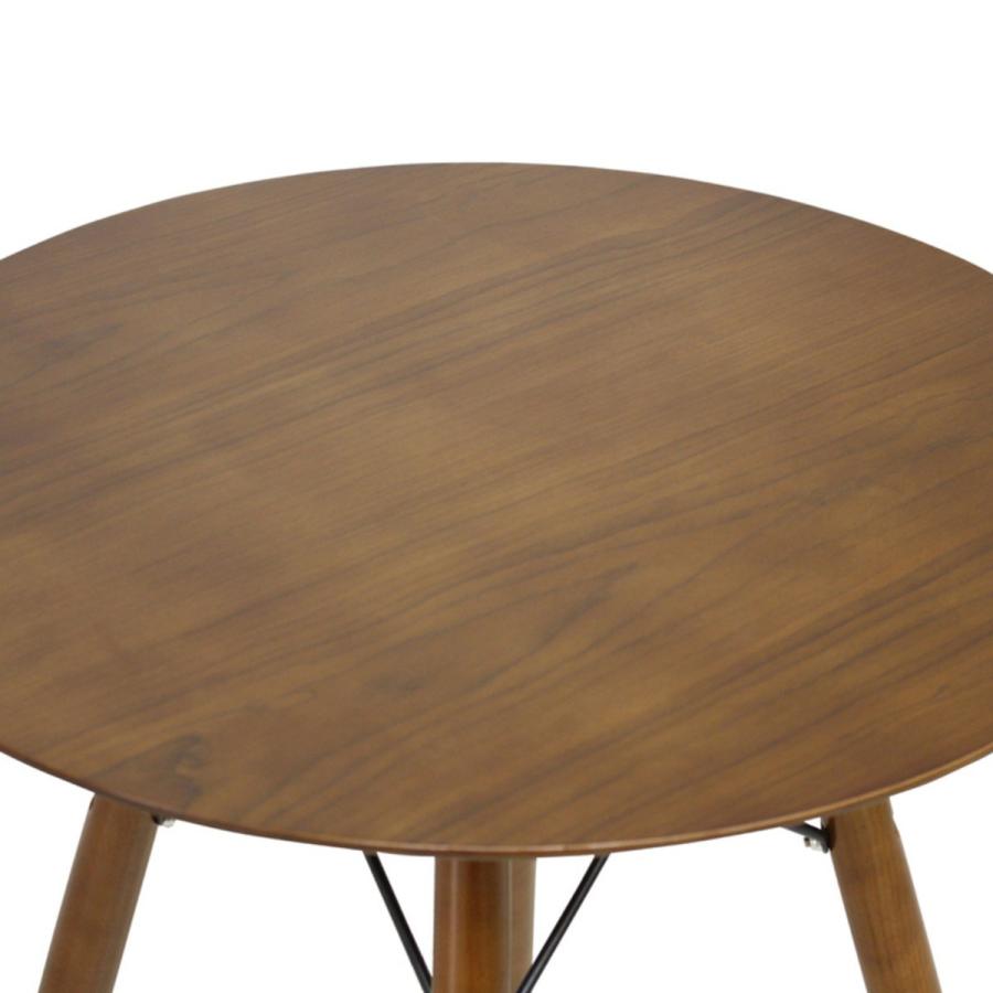 コーヒーテーブル 円形60cm 高さ72cm カフェテーブル 丸テーブル 天然杢_7
