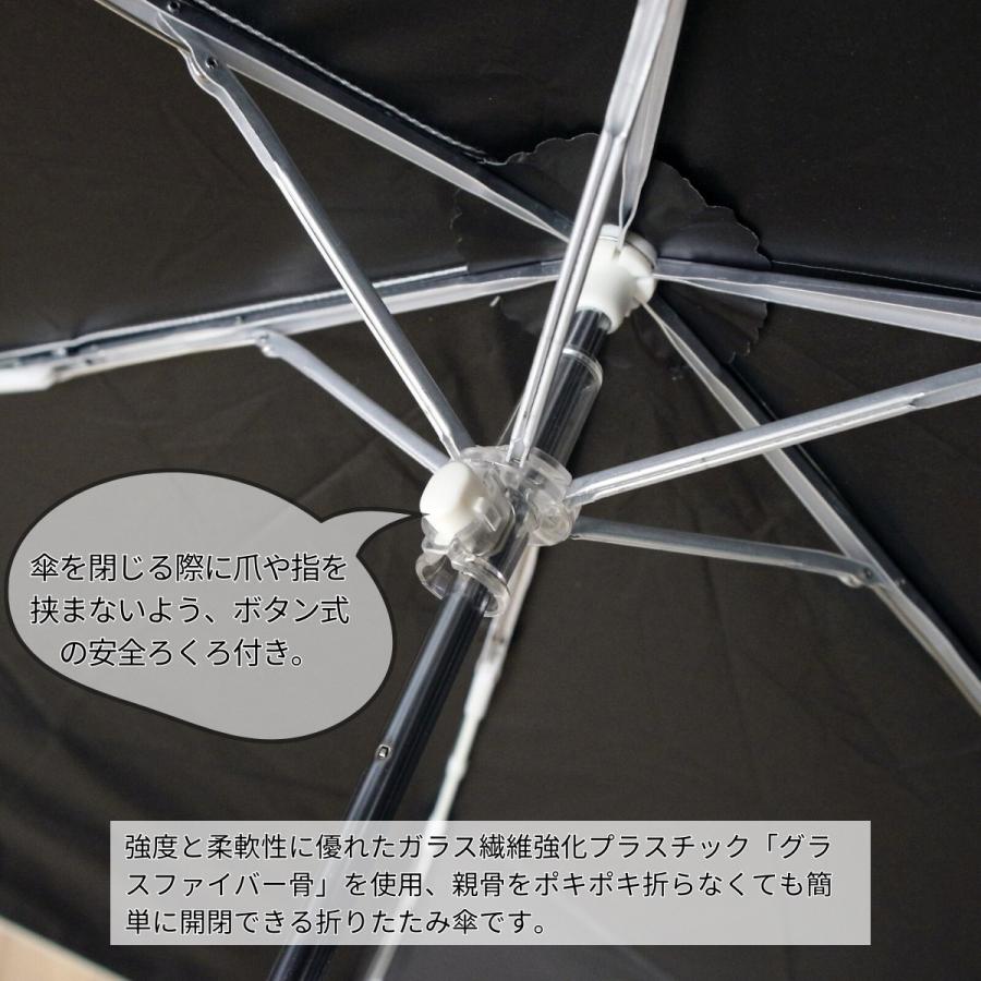MKN 折りたたみ傘 50cm楽ミニ 水玉 mini 黒コーティング 晴雨 MKN 折りたたみ傘 50cm楽ミニ 水玉 mini 黒コーティング 晴雨