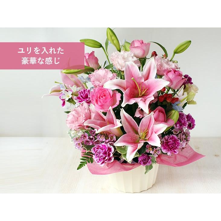 フラワーアレンジ 花束 おまかせフラワー 5000円コース　翌日配達　バラ  ギフト 誕生日 薔薇 送料無料 お祝い 贈り物 クリスマス プレゼント お歳暮｜anne｜05