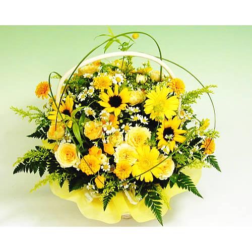 ひまわり ガーベラひまわり黄色のきらきらアレンジ 誕生日のギフトに ギフト プレゼント 歓送迎 送別 退職 贈り物 卒業 Kirakiraa アンのお花屋さんyahoo 店 通販 Yahoo ショッピング
