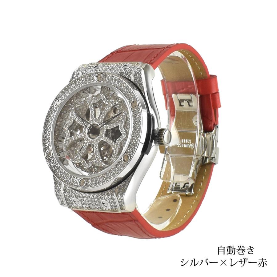 オクタゴン自動巻き シルバー レザーベルト 1152 : アンコキーヌYahoo 