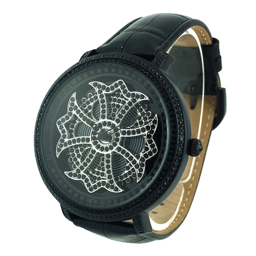 腕時計 時計 アンコキーヌ AnneCoquine メンズ レディース マットブラッククロス ブラック ベルト 1301-0202 ブランド