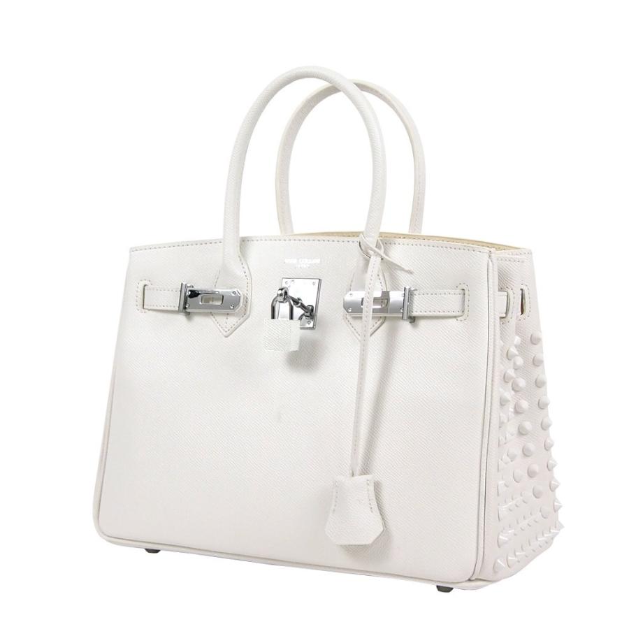 < OUTLET SALE 30%OFF> アンコキーヌ Anne Coquine メンズ レディース サイドスタッズ 30cm ホワイト 2246-1401-01 本革 プレゼント ギフト ラッピング