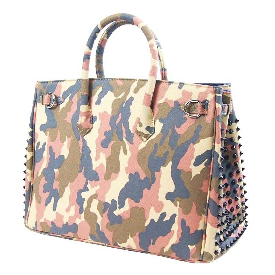 ハンドバッグ アンコキーヌ Annecoquine メンズ レディース サイドスタッズバッグ 40cm 迷彩 ピンク ブラック 2304 2405 カモフラ 本革 プレゼント ギフト 2304 2405 アンコキーヌyahoo 店 通販 Yahoo ショッピング