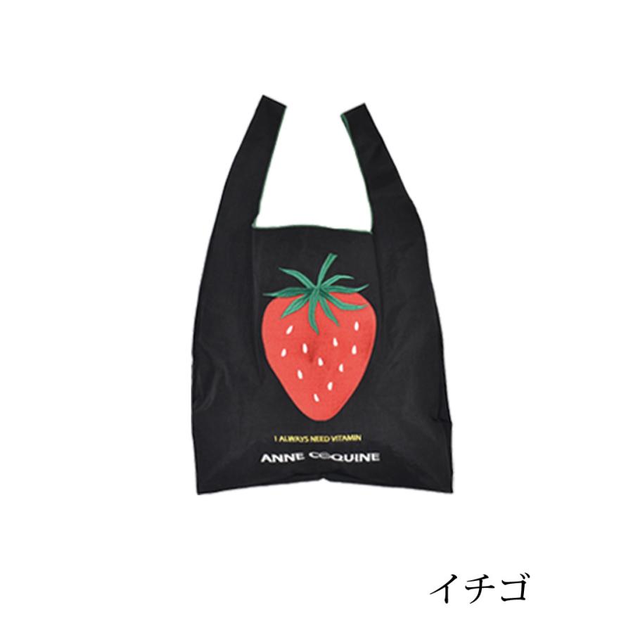 AnneCoquine（アンコキーヌ） フルーツ刺繍エコバック ／ 2424