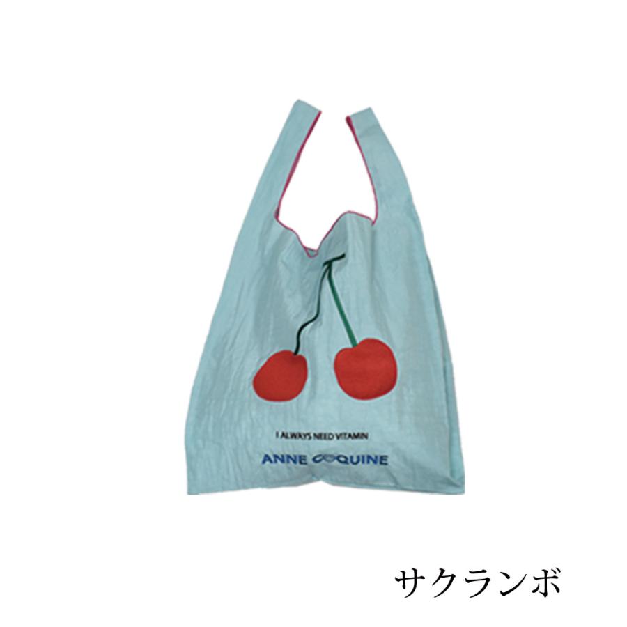 AnneCoquine（アンコキーヌ） フルーツ刺繍エコバック ／ 2424