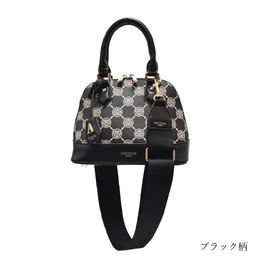 AnneCoquine（アンコキーヌ） モノグラムプリント ラウンド型ミニ