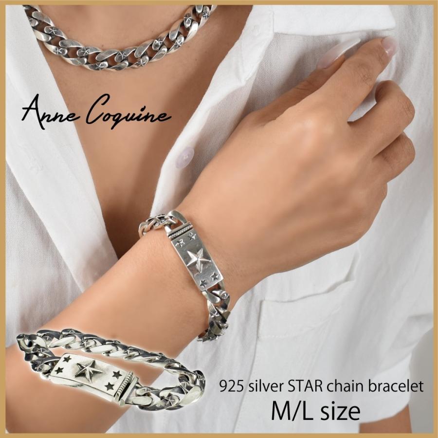 AnneCoquine スターチェーンブレスレット M L 4035-1414 AnneCoquine スターチェーンブレスレット M L 4035-1414