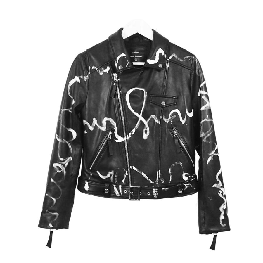 AnneCoquine レザージャケット アンコキーヌ カタヤマケンジ コラボ  