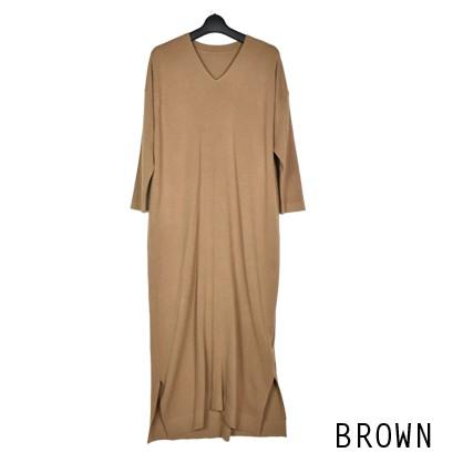 Anne Coquine（アンコキーヌ）アンコキーヌ こなれマキシニットワンピ