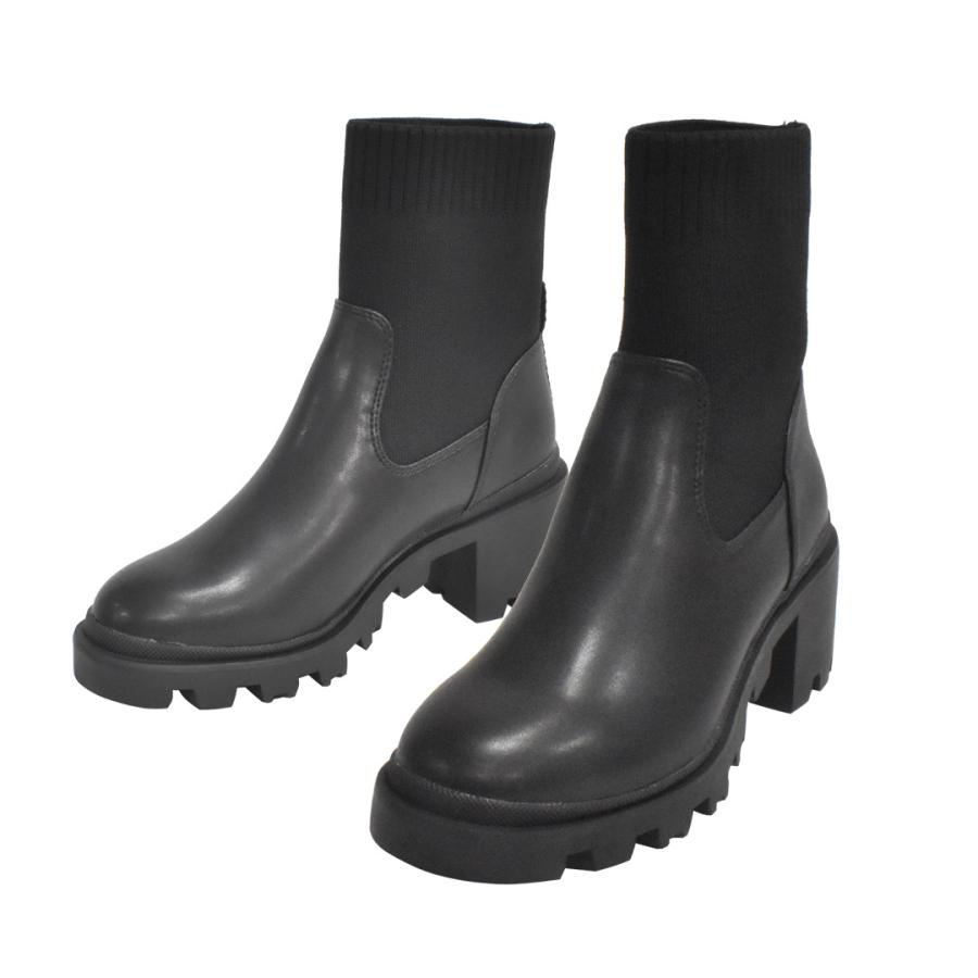 AnneCoquine（アンコキーヌ） ニットコンビトラックソールブーツ 7140