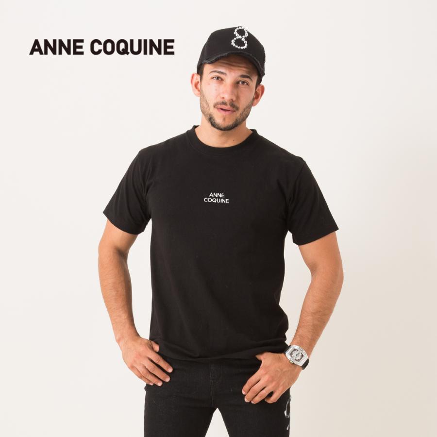 AnneCoquine（アンコキーヌ） ロゴ刺繍Tシャツ／7161 ユニセックス