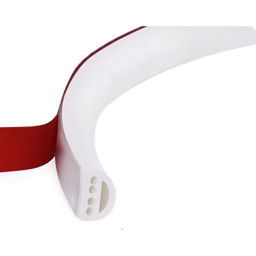 情熱セール シリコンゴムの隙間テープ すき間テープ 窓用エアコン防音 防水 厚手静音テープ 気密防水パッキン 9mm 幅 白い X6mm 厚さ