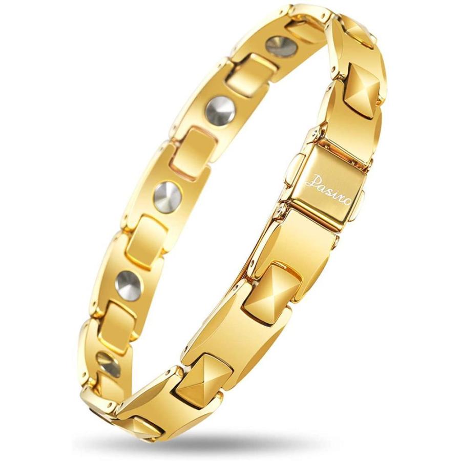 注目ブランド Pasiro ゲルマニウム ブレスレット メンズ タングステン ゲルマ数10個 静電気除去 ゴールド メール便全国送料無料 Home Paperartistsonline Com