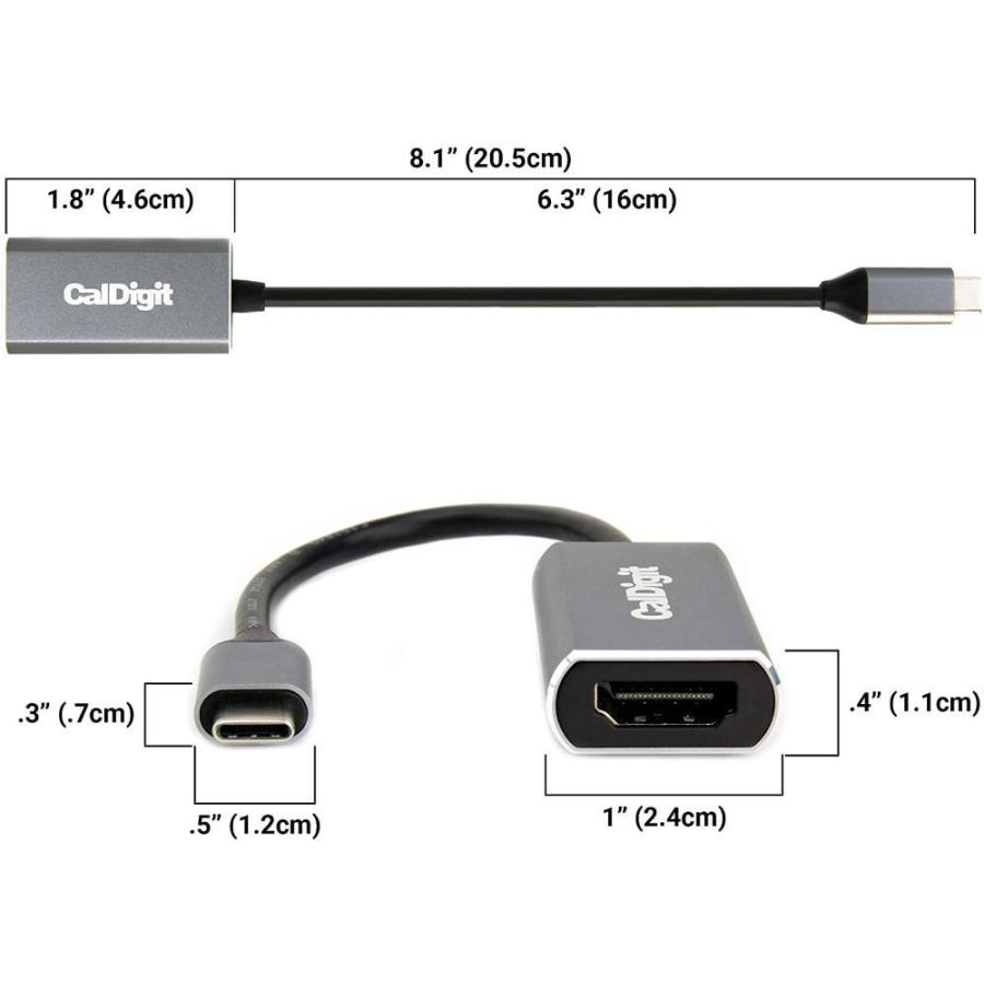 CalDigit USB-C to HDMI 2.0b Video Adapter - 4K Display Support, HDR, Compa  変換コネクタ - www.finlawyer.com