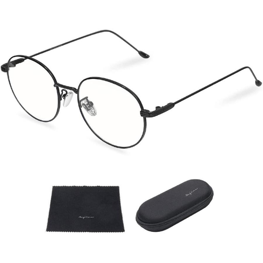 国際ブランド Mujina ブルーライトカット メガネ 度なし おしゃれ Jis規格 Pcメガネ Uvカット 軽量 伊達メガネ 丸メガネ 男女兼用 ケース クロス 代引不可 Turningheadskennel Com