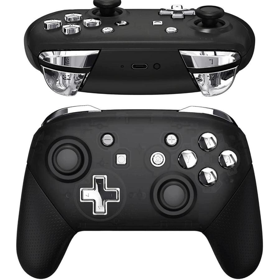eXtremeRate Switch Proコントローラーに対応用ABXY Dpad ZR ZL L Rボタン、Switch Pro