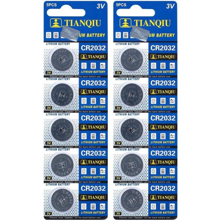TIANQIU CR2032 × 10個 信頼の有名メーカー 定形郵便で送料無料 2032 ボタン電池 リチウム panasonic パナソニック  互換 2021超人気