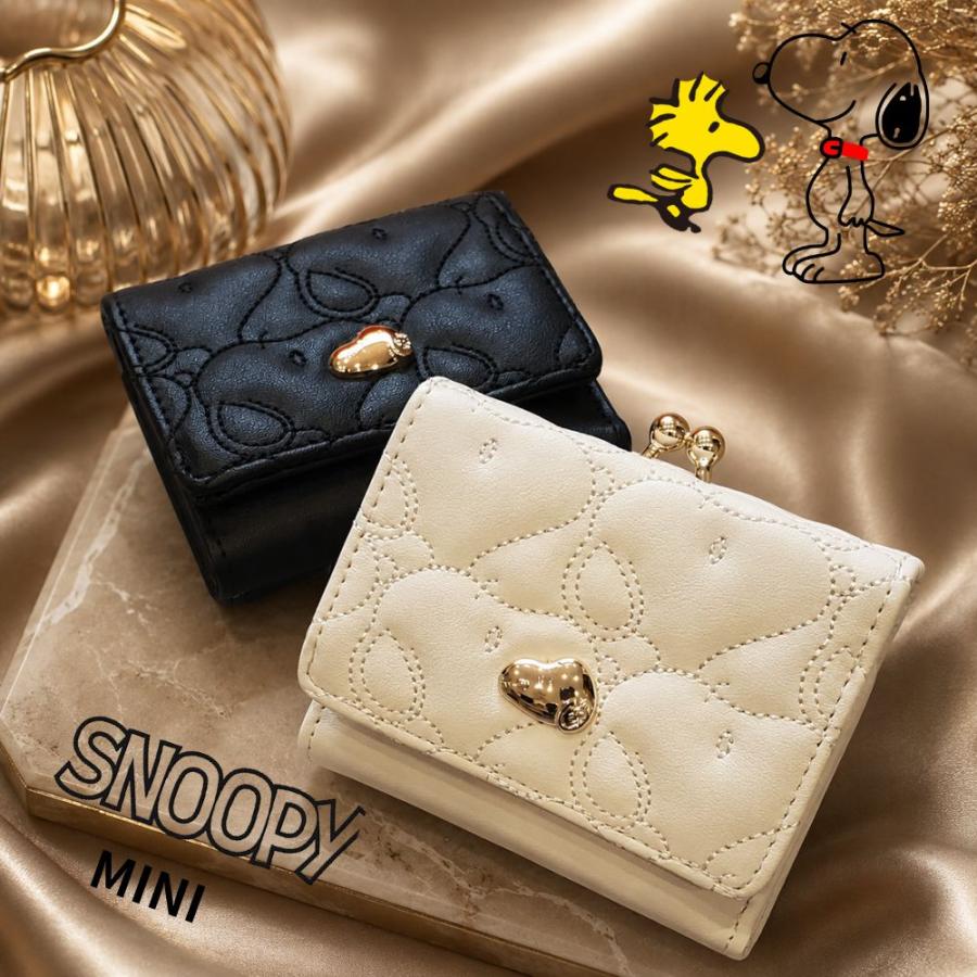 SNOOPY（スヌーピー） 三つ折り財布 口金財布 ウォレット ミニ