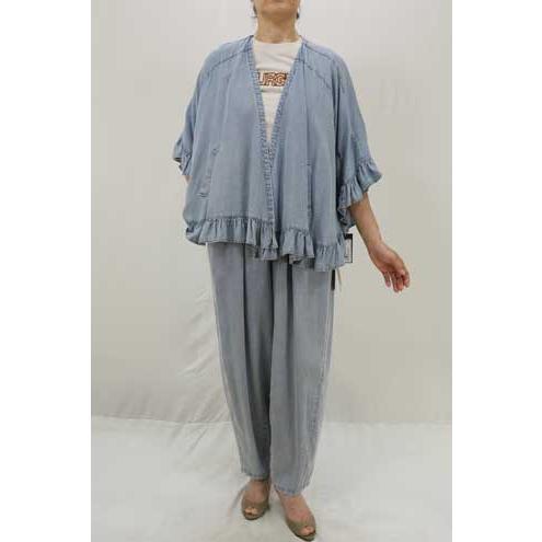 ayane 春夏値下げ【アヤン/826526/30%OFF】テンセルデニムVネック