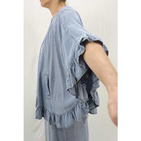 ayane 春夏値下げ【アヤン/826526/30%OFF】テンセルデニムVネック