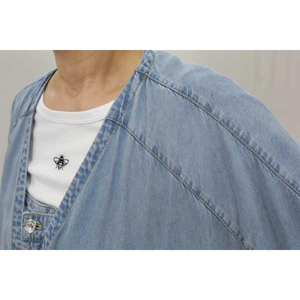 ayane 春夏SALE【アヤン/826526/40%OFF】テンセルデニムVネック着流し