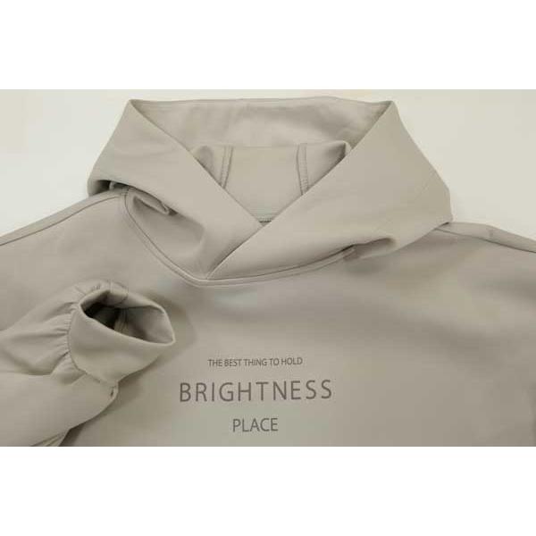 ayane アヤン ストレッチベロアプルオーバー チャコール ayane アヤン