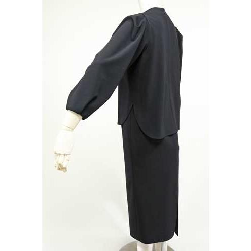 春夏値下げ【ドニーユ/ヤマトドレス/年間物/U-2644/30%OFF】ポリストレッチニットジョーゼットＶネックバルーン８分袖+タイトスカートワンピース/sps/2i22b271xx｜annex1985｜15