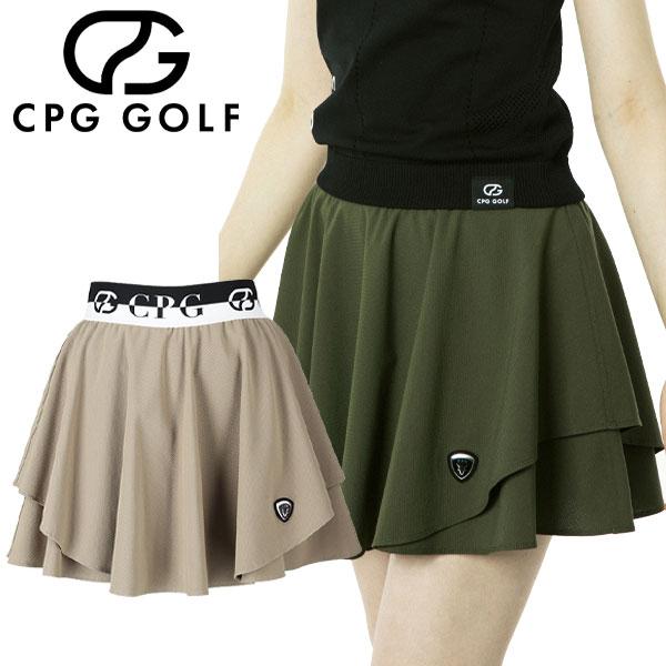 CPG GOLF フレアメッシュレイヤードスコート レディース ゴルフウェア CPG GOLF フレアメッシュレイヤードスコート レディース ゴルフウェア
