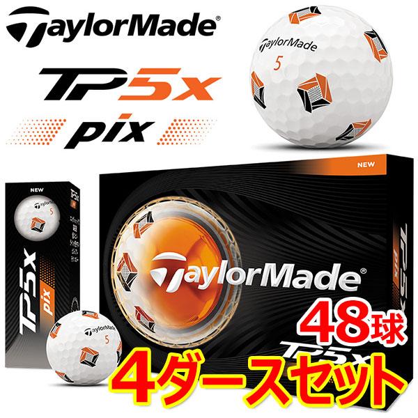 TaylorMade（テーラーメイド） 4ダースセット TP5x Pix ゴルフボール 4