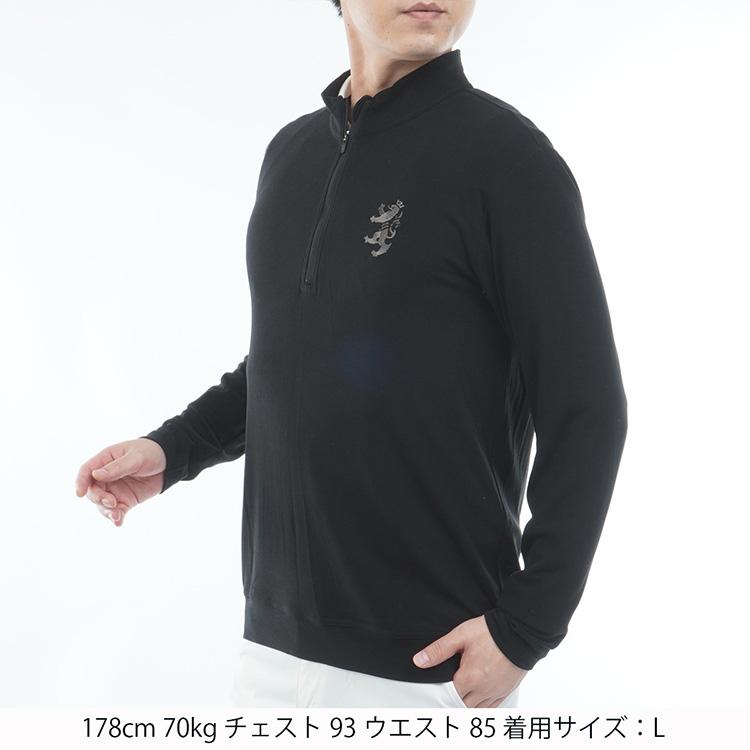 Admiral Golf（アドミラルゴルフ） スエード起毛 ハーフジップシャツ