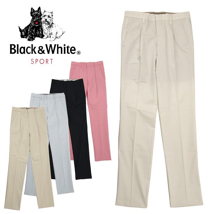 クリアランスセール ブラック ホワイト 春夏 ロングパンツ メンズ ゴルフ 春夏 ゴルフウェア Bgs5109ca