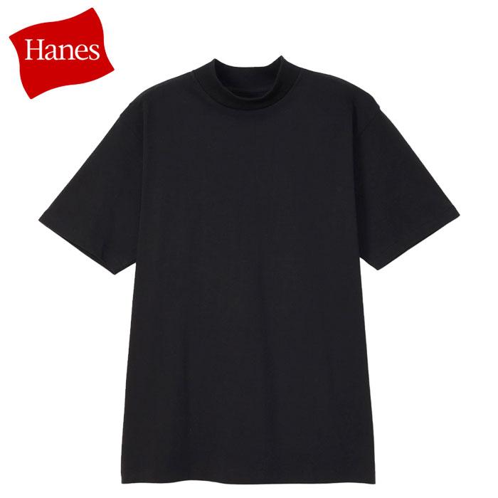 Hanes（ヘインズ） Tシャツ リングスパンUSコットン モックネックT