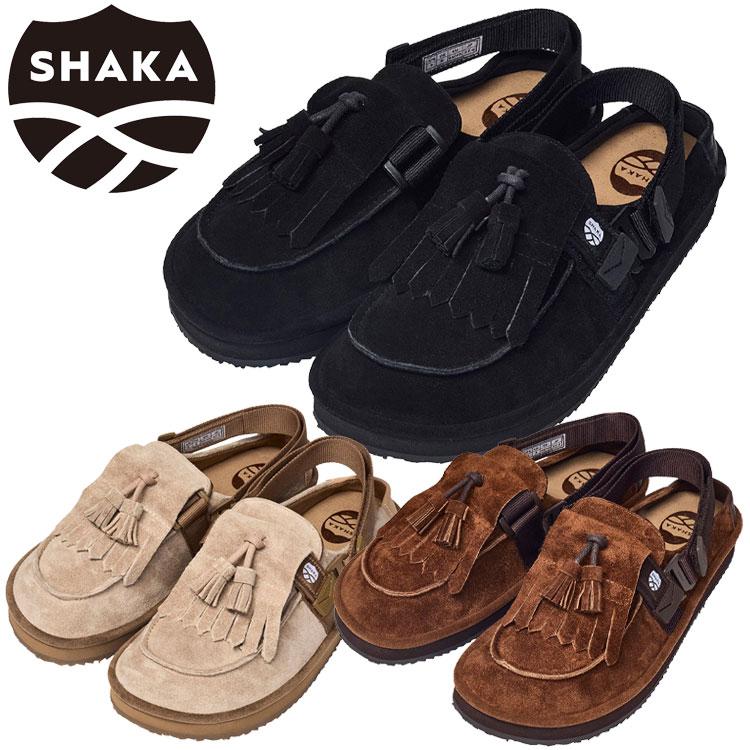 SHAKA（シャカ） MOC MULE TASSEL SUEDE キルトタッセル付きミュール