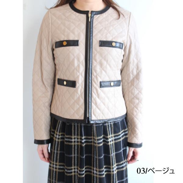 SALE セール 0120304033 Grace Continental キルティング配色レザー 