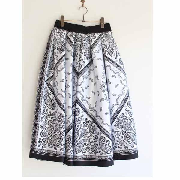 SALE セール 40%OFF 0302110221,Sov. / バンダナ柄ジャガードスカート  