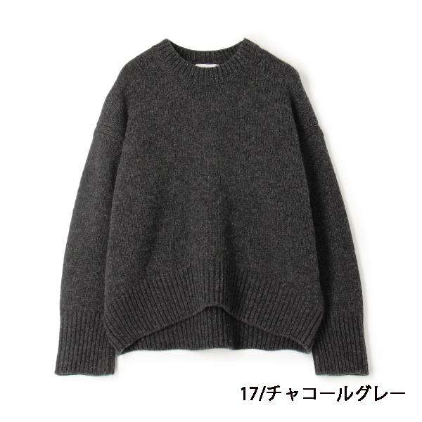 23-02-34-02302,ギャルリーヴィー,ファインウール クルーネックプル 