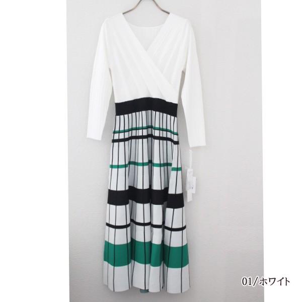 SALE グレースコンチネンタル カシュクールマルチニットOP