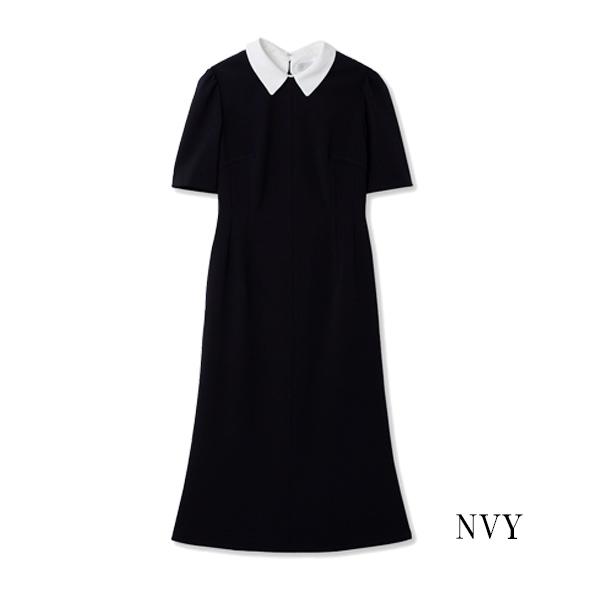 40％OFF!!,SALE セール CWFO231044,衿付きタイトマーメイドワンピース  