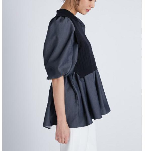 SALE セール CELFORD シャツレイヤードニットプルオーバー セル