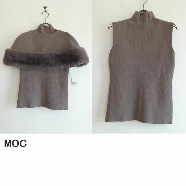 SALE セール CWNT234071,ファーケープノースリーブニット, CELFORD 