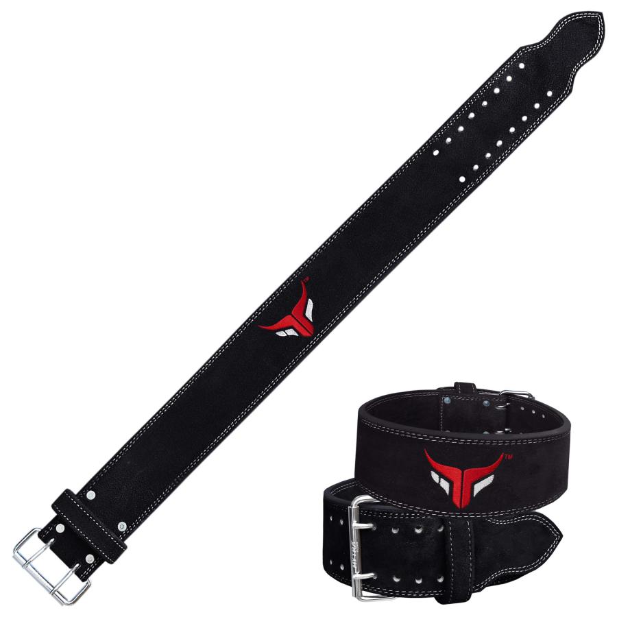 全商品が全国送料無料 Mytra Fusion Weight Lifting Belt Double Prong Buckle Power Lifting Belt Leather Weightlifting Belt for Training Gym Workout (X-Large， Black)