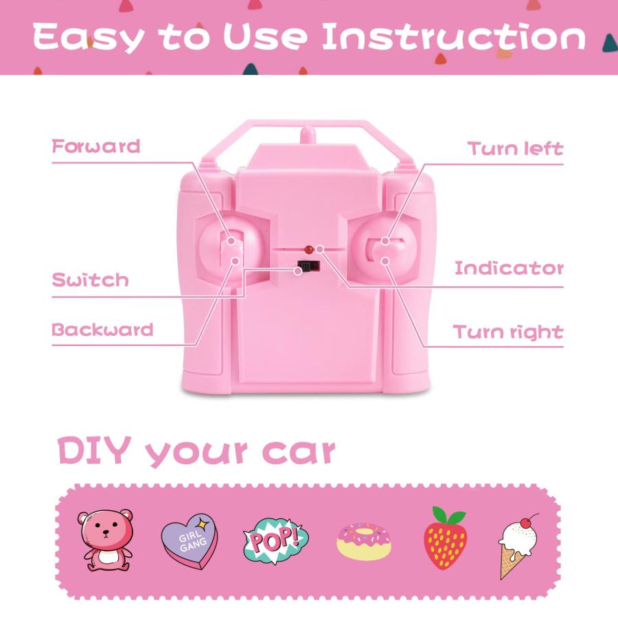 新販売特価 NQD RC Cars 1:16 Scale Pink Remote Control Car 80 Min Playtime 2.4Ghz Off-Road RC Trucks Jeep Cars for Toddlers Toys Gift 3+ Year Old Girls