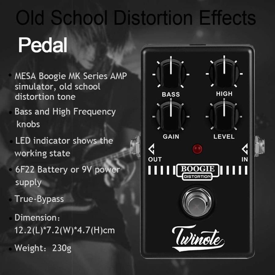 激安購入 Redcolourful Boogie Dist Mini Guitar Pedal Old School Distortion Tone for Guitar Accessories for MESA Boogie MK Series AMO Simulator