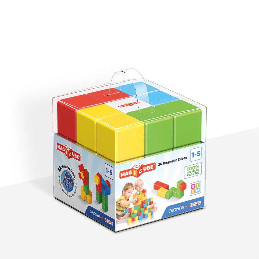 GEOMAG Premium SwissMade MagiCube 24Piece Stacking Cubes