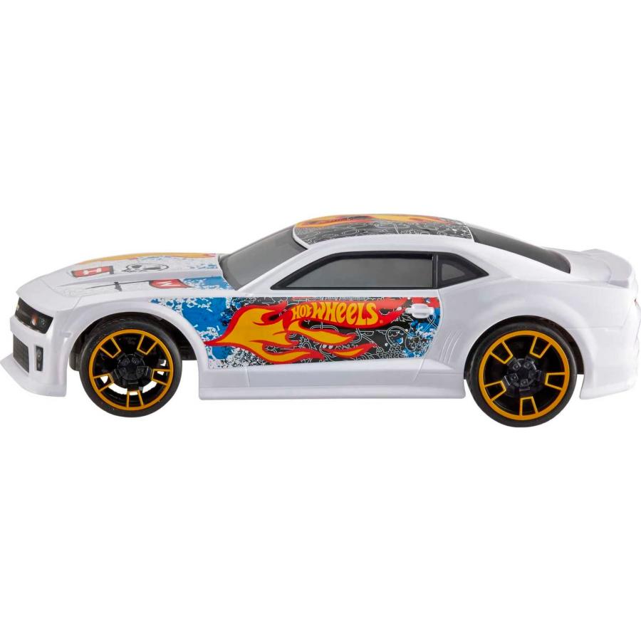 【驚きの値段で】 Hot Wheels RC White Zl1 Camaro， Full-Function Remote-Control Toy Car， High-Performance Engine， 2.4 Ghz with Range of 65Ft