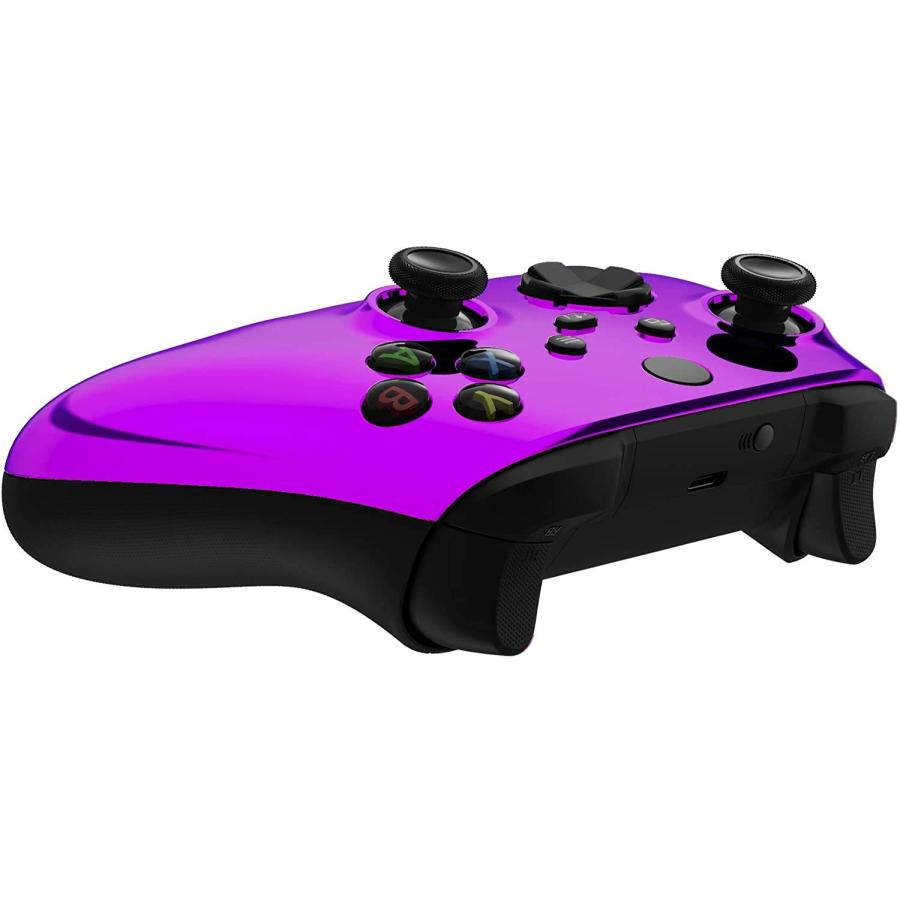 感謝の声続々！ Wireless Controller for Microsoft Xbox Series X/S ＆ Xbox One - Custom Soft Touch Feel - Custom Xbox Series X/S Controller (X/S Purple Chrome)