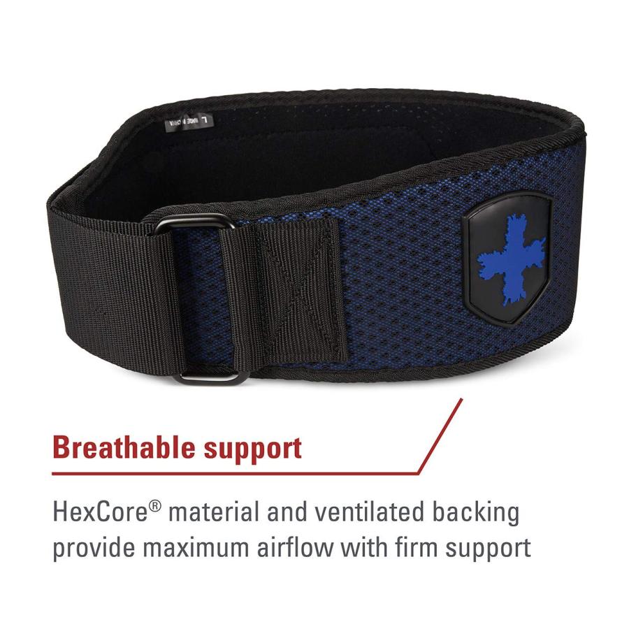 買い人気商品 Harbinger Hexcore Weighligting Belt， Blue， 30-34 inch