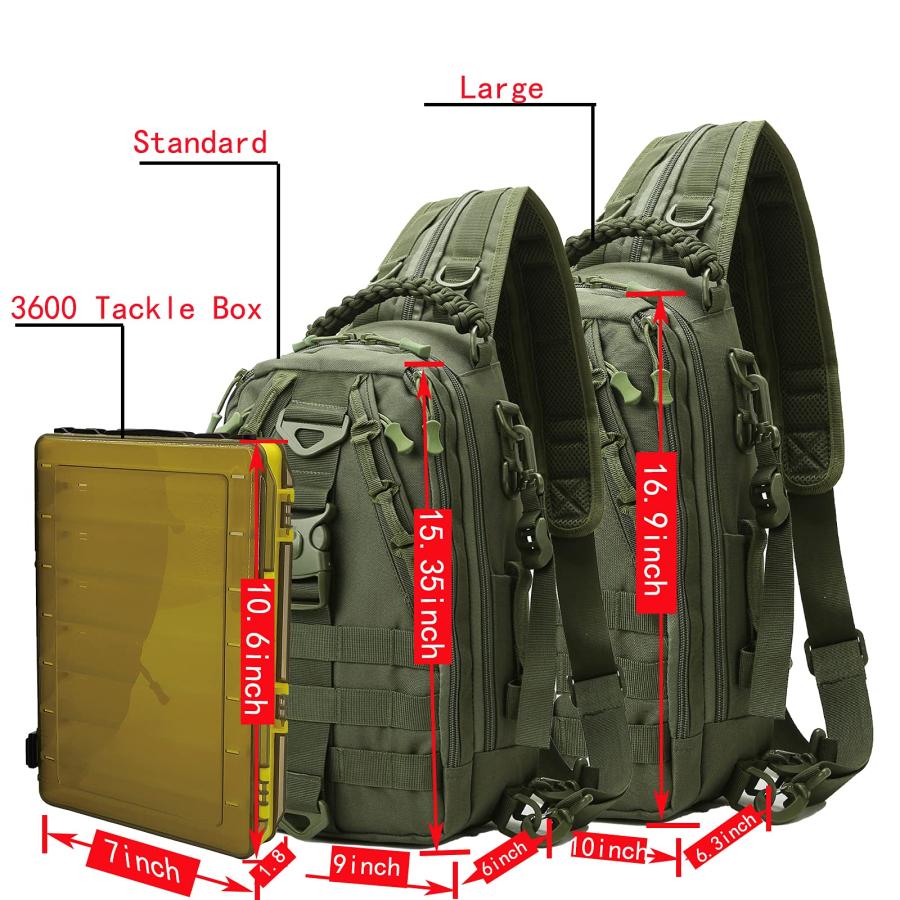 ショッピング価格 Amitfo Fishing Backpack Fishing Tackle Backpack with Rod Holder Tackle Box Bag Fishing Gear Shoulder Backpack