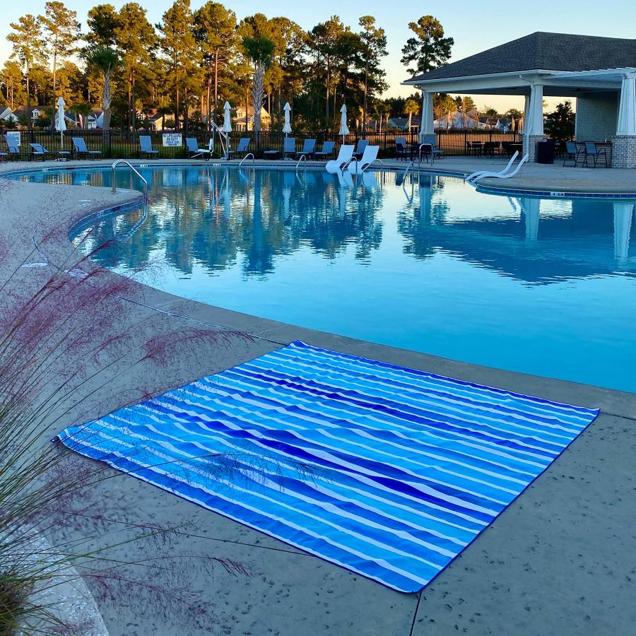 最高 Elite Trend XXL Family Beach Towel for Travel - Family Extra Large 72x72 Inch w/Bag - Lightweight Microfiber， Compact， Soft， Quick Dry， Sand Free - fo